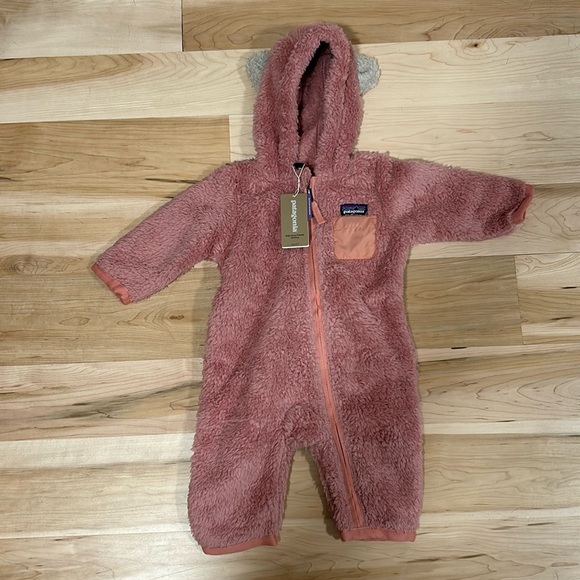 NWT Patagonia Baby Furry Friends Fleece Bunting - Picture 1 of 5